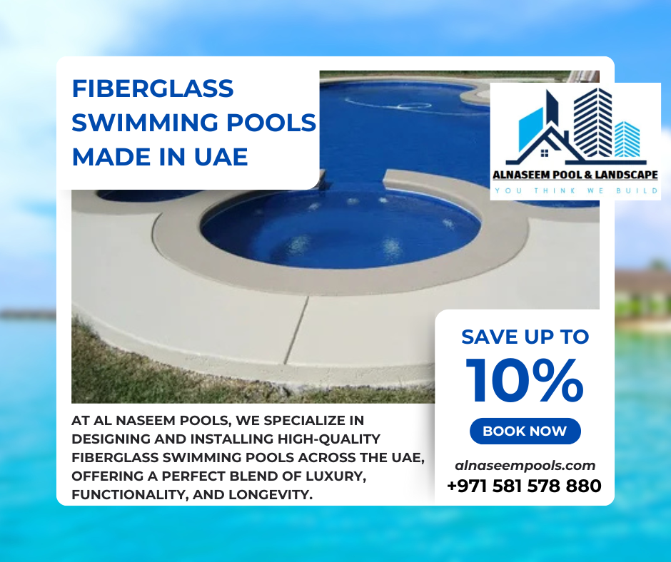 Fiberglass Swimming Pools made in UAE