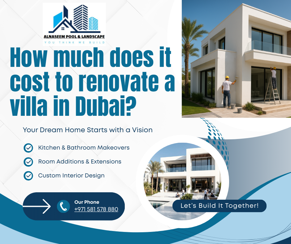 How much does it cost to renovate a villa in Dubai?