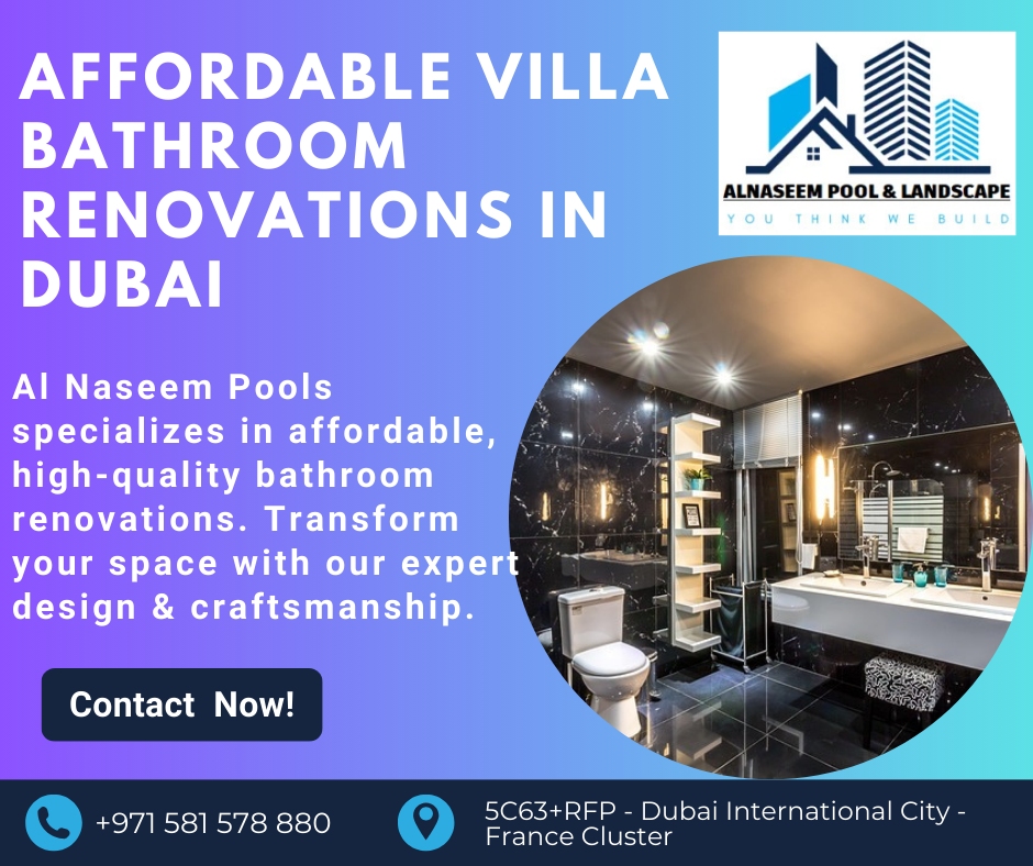 Affordable Villa Bathroom Renovations in Dubai