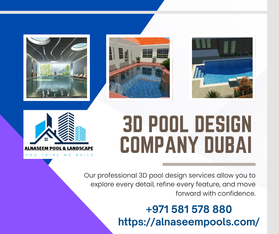 3D Pool Design Company Dubai