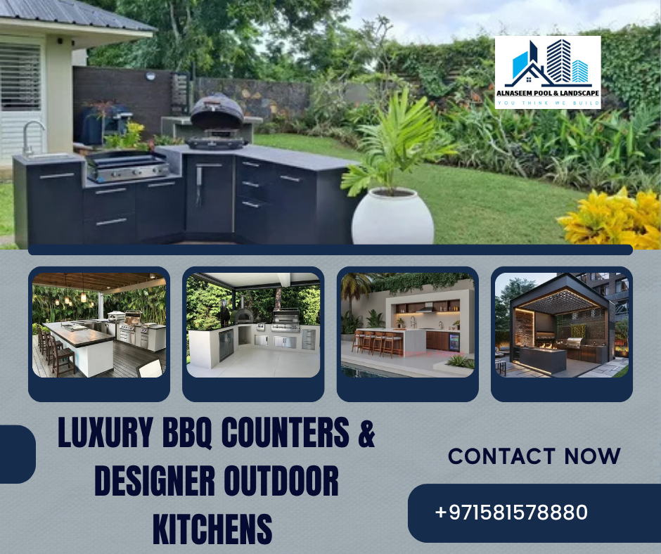 Luxury BBQ Counters & Designer Outdoor Kitchens
