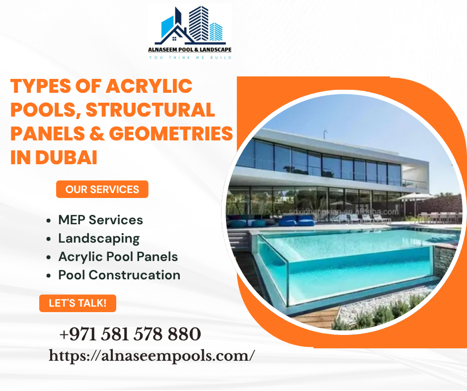 Types of Acrylic Pools, Structural Panels & Geometries in Dubai